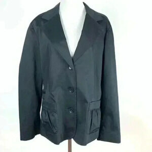 Old Navy blazer size 1X black with pockets stretch
